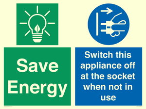 CC10711: Save Energy, Switch this appliance off at the socket when not in use