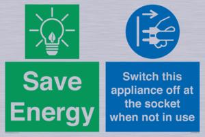 CC10711: Save Energy, Switch this appliance off at the socket when not in use