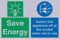 CC10711: Save Energy, Switch this appliance off at the socket when not in use