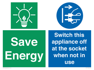 CC10711: Save Energy, Switch this appliance off at the socket when not in use