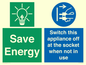 CC10711: Save Energy, Switch this appliance off at the socket when not in use