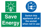CC10711: Save Energy, Switch this appliance off at the socket when not in use