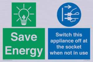 CC10711: Save Energy, Switch this appliance off at the socket when not in use
