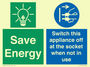 CC10711: Save Energy, Switch this appliance off at the socket when not in use