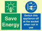 CC10711: Save Energy, Switch this appliance off at the socket when not in use