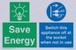 CC10711: Save Energy, Switch this appliance off at the socket when not in use