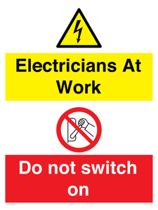 CC10715: Electricians at work - Do not switch on