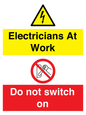 CC10715: Electricians at work - Do not switch on