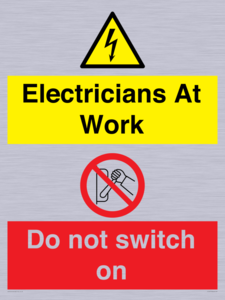 CC10715: Electricians at work - Do not switch on