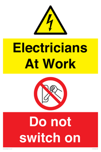 CC10715: Electricians at work - Do not switch on