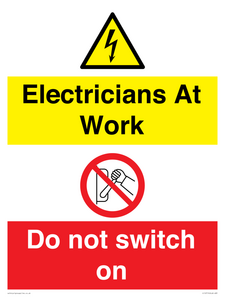 CC10715: Electricians at work - Do not switch on