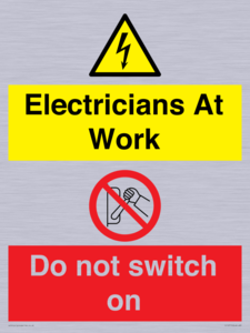 CC10715: Electricians at work - Do not switch on