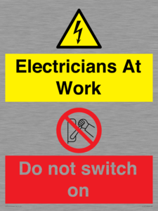 CC10715: Electricians at work - Do not switch on