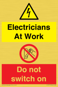 CC10715: Electricians at work - Do not switch on