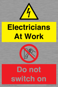 CC10715: Electricians at work - Do not switch on