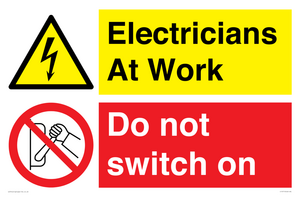 CC10715: Electricians at work - Do not switch on