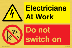 CC10715: Electricians at work - Do not switch on