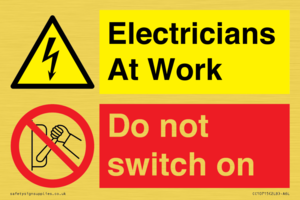 CC10715: Electricians at work - Do not switch on
