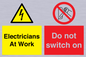 CC10715: Electricians at work - Do not switch on