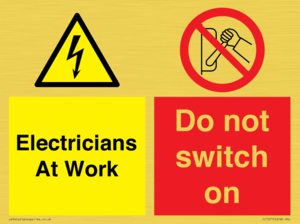 CC10715: Electricians at work - Do not switch on