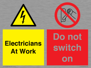 CC10715: Electricians at work - Do not switch on