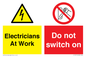 CC10715: Electricians at work - Do not switch on