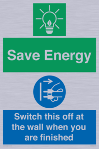 CC10718: Save Energy - Switch this off at the wall when you are finished