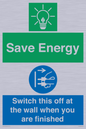 CC10718: Save Energy - Switch this off at the wall when you are finished