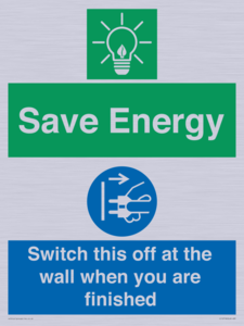 CC10718: Save Energy - Switch this off at the wall when you are finished