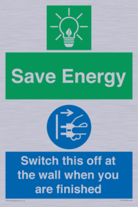 CC10718: Save Energy - Switch this off at the wall when you are finished