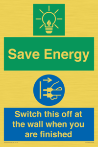 CC10718: Save Energy - Switch this off at the wall when you are finished