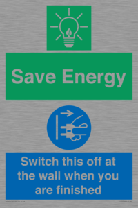 CC10718: Save Energy - Switch this off at the wall when you are finished