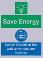 CC10718: Save Energy - Switch this off at the wall when you are finished