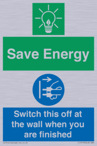 CC10718: Save Energy - Switch this off at the wall when you are finished