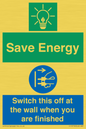 CC10718: Save Energy - Switch this off at the wall when you are finished