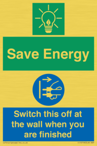 CC10718: Save Energy - Switch this off at the wall when you are finished