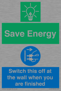 CC10718: Save Energy - Switch this off at the wall when you are finished