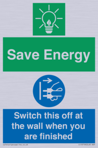 CC10718: Save Energy - Switch this off at the wall when you are finished