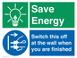 CC10718: Save Energy - Switch this off at the wall when you are finished