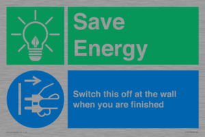 CC10718: Save Energy - Switch this off at the wall when you are finished