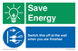 CC10718: Save Energy - Switch this off at the wall when you are finished