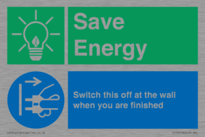 CC10718: Save Energy - Switch this off at the wall when you are finished