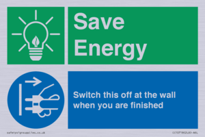 CC10718: Save Energy - Switch this off at the wall when you are finished