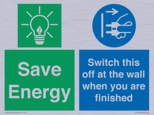 CC10718: Save Energy - Switch this off at the wall when you are finished
