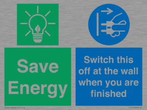 CC10718: Save Energy - Switch this off at the wall when you are finished