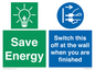 CC10718: Save Energy - Switch this off at the wall when you are finished