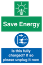 CC10723: Save Energy - Is this fully charged? If so please unplug it now