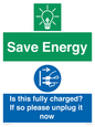 CC10723: Save Energy - Is this fully charged? If so please unplug it now