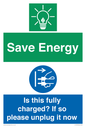 CC10723: Save Energy - Is this fully charged? If so please unplug it now