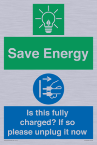 CC10723: Save Energy - Is this fully charged? If so please unplug it now